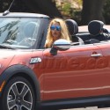 Blake Lively Cruises In A Mini On Set