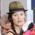 Marion Cotlliard Carries Baby Marcel Through LAX