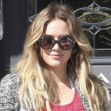 Hilary Duff Leaves Pilates In Mod Sunglasses
