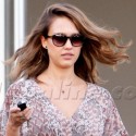 Jessica Alba Walks On Air After Meeting