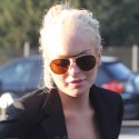 Lindsay Lohan Leaves The Salon Looking Fabulous