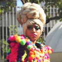 Nicki Minaj Sports The Colors Of The Rainbow