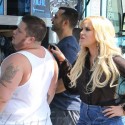 Chaz Bono And Pro Partner Lacey Schwimmer Chow Down After DWTS Rehearsal