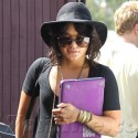 Vanessa Hudgens Rocks A Purple Laptop