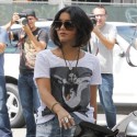 Vanessa Hudgens Pumps Gas While Surrounded By Photogs