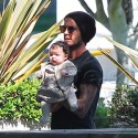 David And Victoria Beckham Take Baby Harper To Get A Passport