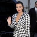 Kim Kardashian Wears Houndstooth In NYC