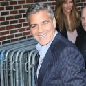 George Clooney Visits Letterman
