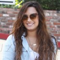 Demi Lovato Takes Mercedes Convertible For A Spin