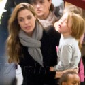Angelina Jolie And The Kids Shop In Budapest