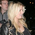 Jessica Simpson Wears Her Baby Bump At Night