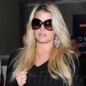 Possibly Pregnant Jessica Simpson Lands At LAX