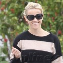 Reese Witherspoon Sports A Striped Sweater