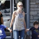 Sharon Stone Takes The Boys To Pinkberry