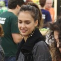 Jessica Alba Goes Grocery Shopping With The Family