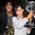 Karina Smirnoff and J.R. Martinez Celebrate In NYC