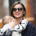 Miranda Kerr Takes Little Flynn For A Stroll