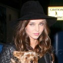 Miranda Kerr Takes Dog For A Walk