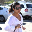 Kourtney Kardashian Runs Errands In Beverly Hills ... Literally!