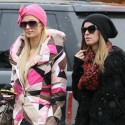 The Hilton Sisters Strut Down The Street In Aspen
