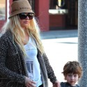 Christina Aguilera Takes Son Max To Legoland For His 4th Birthday