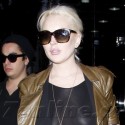 Lindsay Lohan Shops In See-Through Top