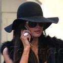 Paris Hilton Vamps It Up With A Dark Wig