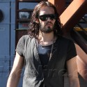 Russell Brand Goes About His Business