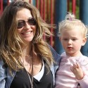 Rebecca Gayheart And Billie Play In The Park