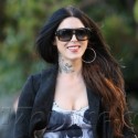 Kat Von D Smiles And Waves To Photographers