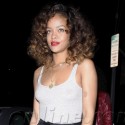 Rihanna Shows Off Her New Tat While At Dinner