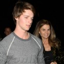 Patrick Schwarzenegger And Maria Shriver Attend Lakers Game