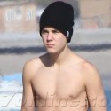 Justin Bieber Goes Shirtless In Malibu