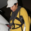 Halle Berry Hobbles Along On Her Crutches