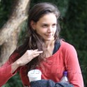 Katie Holmes Braves The Rains For Dance Class