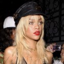 Rihanna Rocks Sexy Look To Greystone Manor