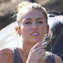 Miley Cyrus Enjoys A Smoke In Beverly Hills