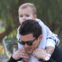 Orlando Bloom And Baby Flynn Get Some Fresh Air In The Hills