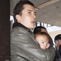 Orlando Bloom Takes Son Flynn To Paris