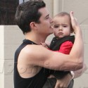 Orlando Bloom Cradles Son Flynn On The Way To The Gym