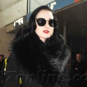 Dita Von Teese At Roissy Airport