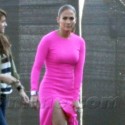 Jennifer Lopez Rocks Sexy Pink Dress