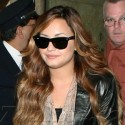 Demi Lovato In Leather And Shades In NYC