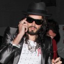 Russell Brand Arrives At His Comedy Show