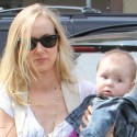 Kimberly Stewart Takes Baby Delilah To Starbucks 