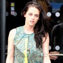 Kristen Stewart Heads To Balenciaga Fashion Show