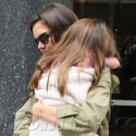 Katie Holmes Carries Her Daughter Suri Out Of A NYC Office.
