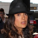 Salma Hayek Jets To Paris
