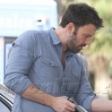 Scruffy Ben Affleck Fills Up His Tank