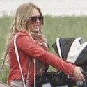 Hilary Duff Takes Baby Luca On A Private Plane
